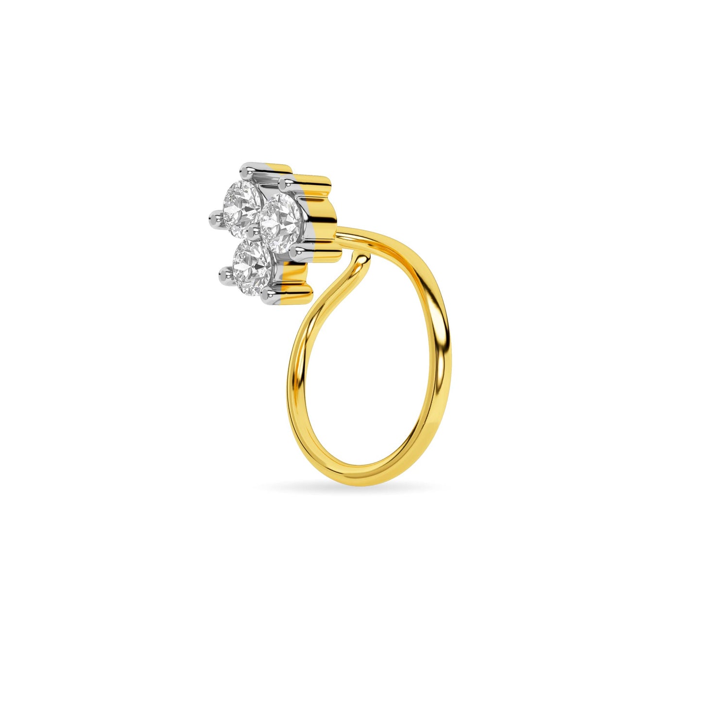14KT Yellow Gold Diamond Nosepin NP0040