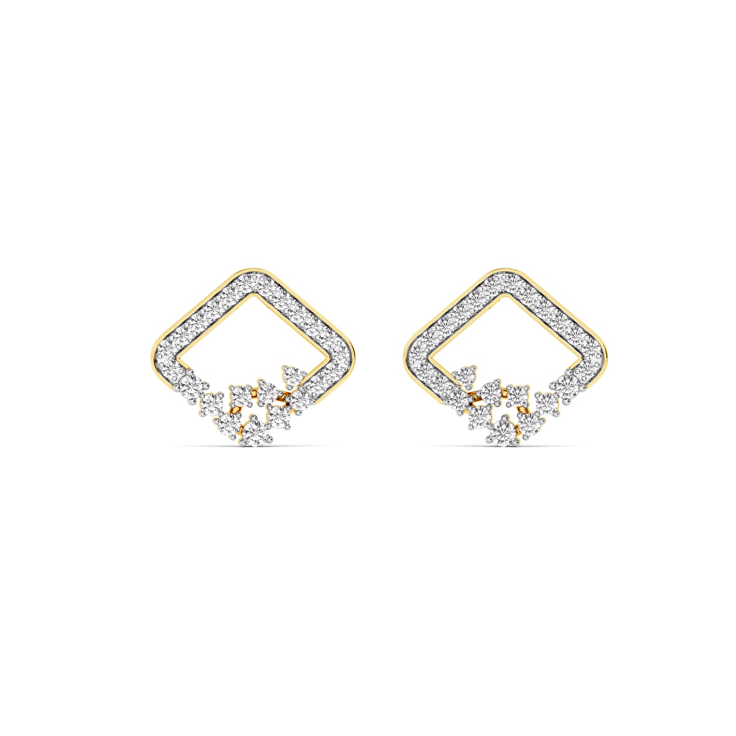 18KT Yellow Gold Diamond ER00150