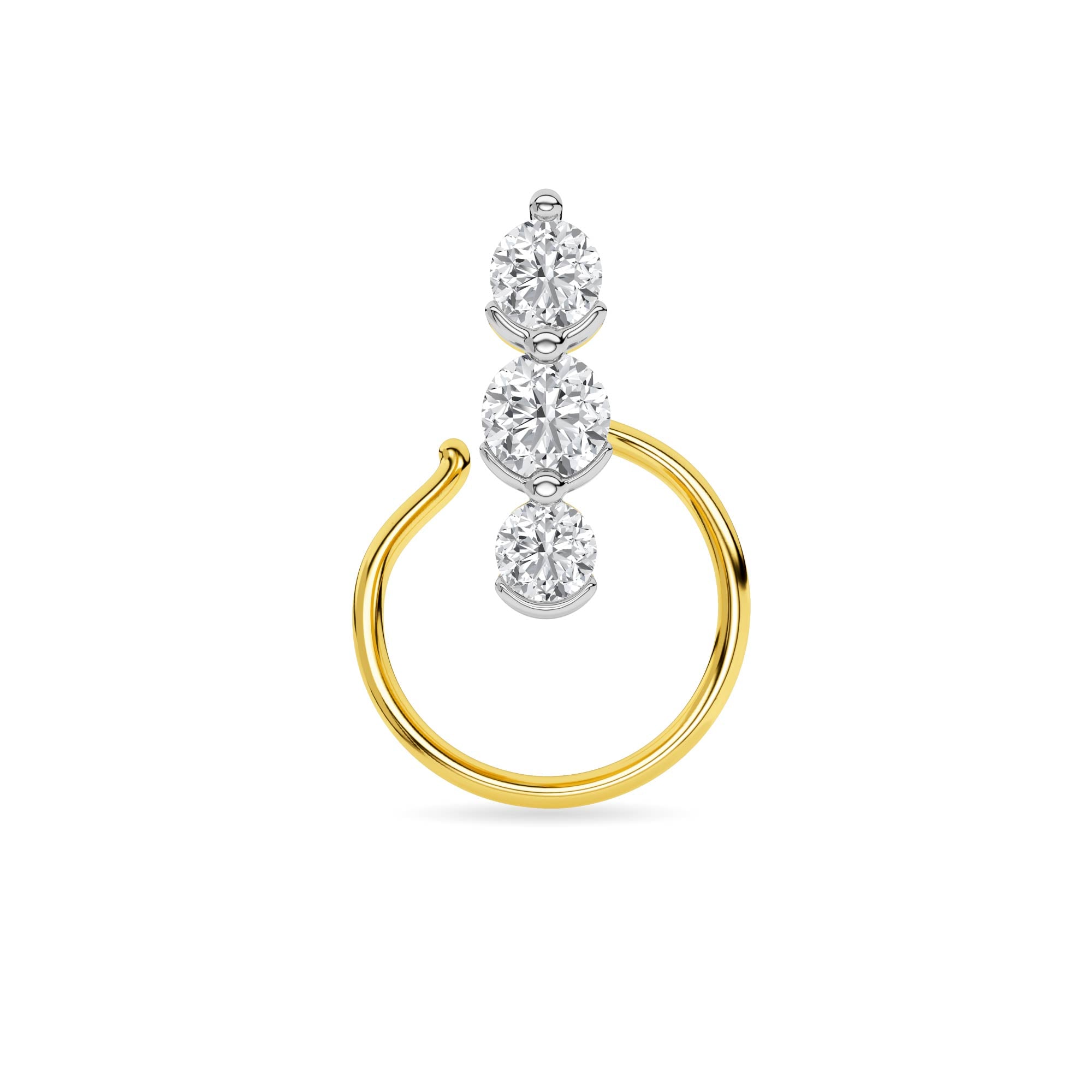 14KT Diamond Nose Pin NP0042