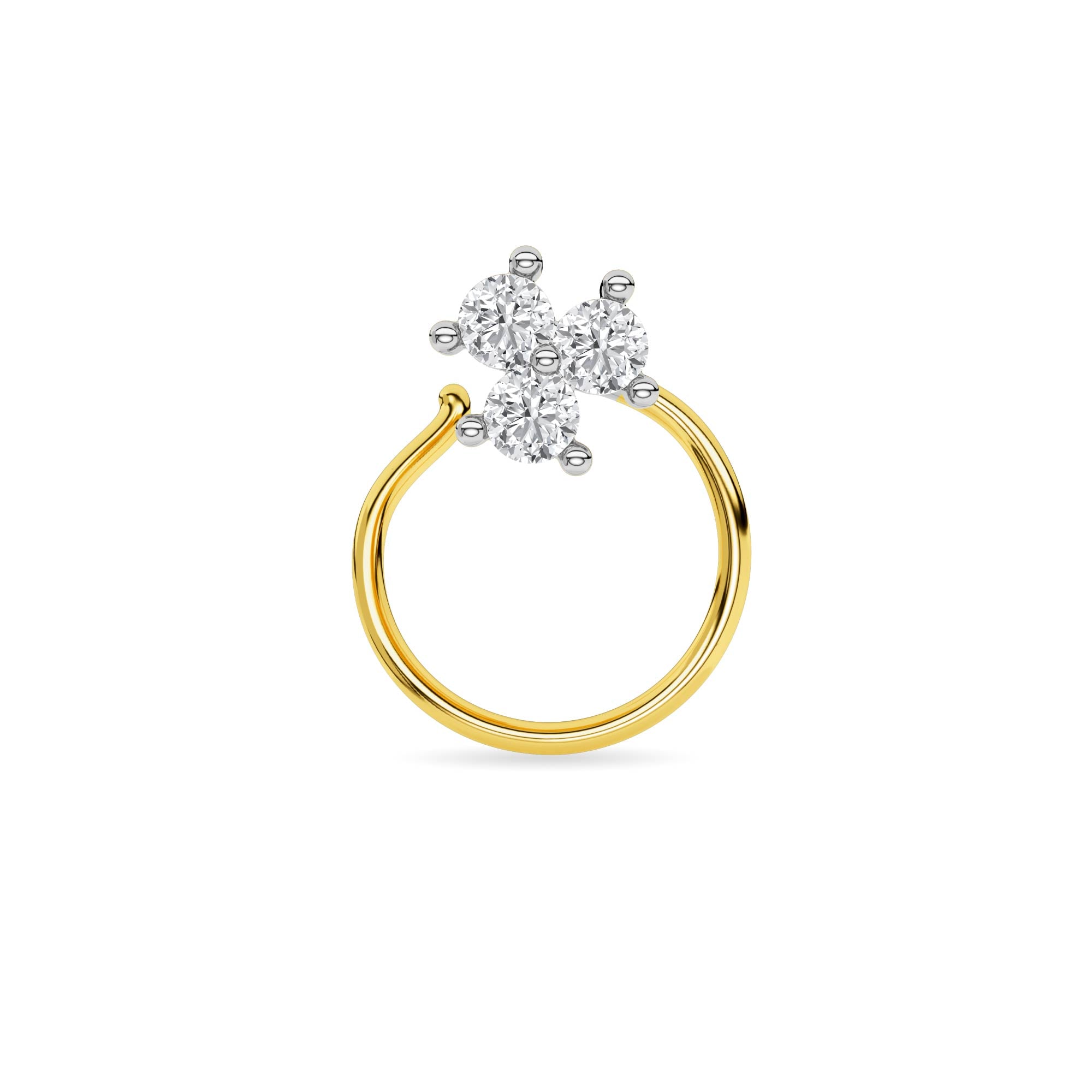 14KT Yellow Gold Diamond Nosepin NP0040