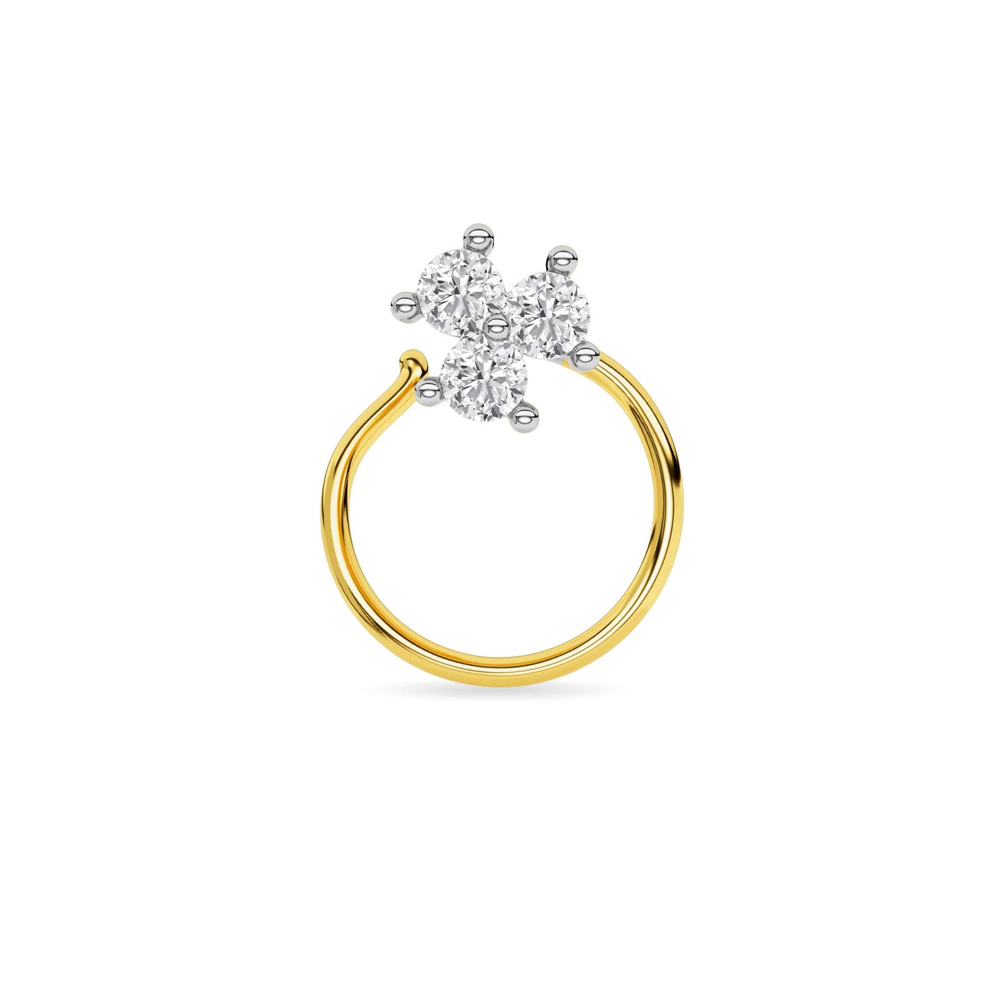 14KT Yellow Gold Diamond Nosepin NP0040