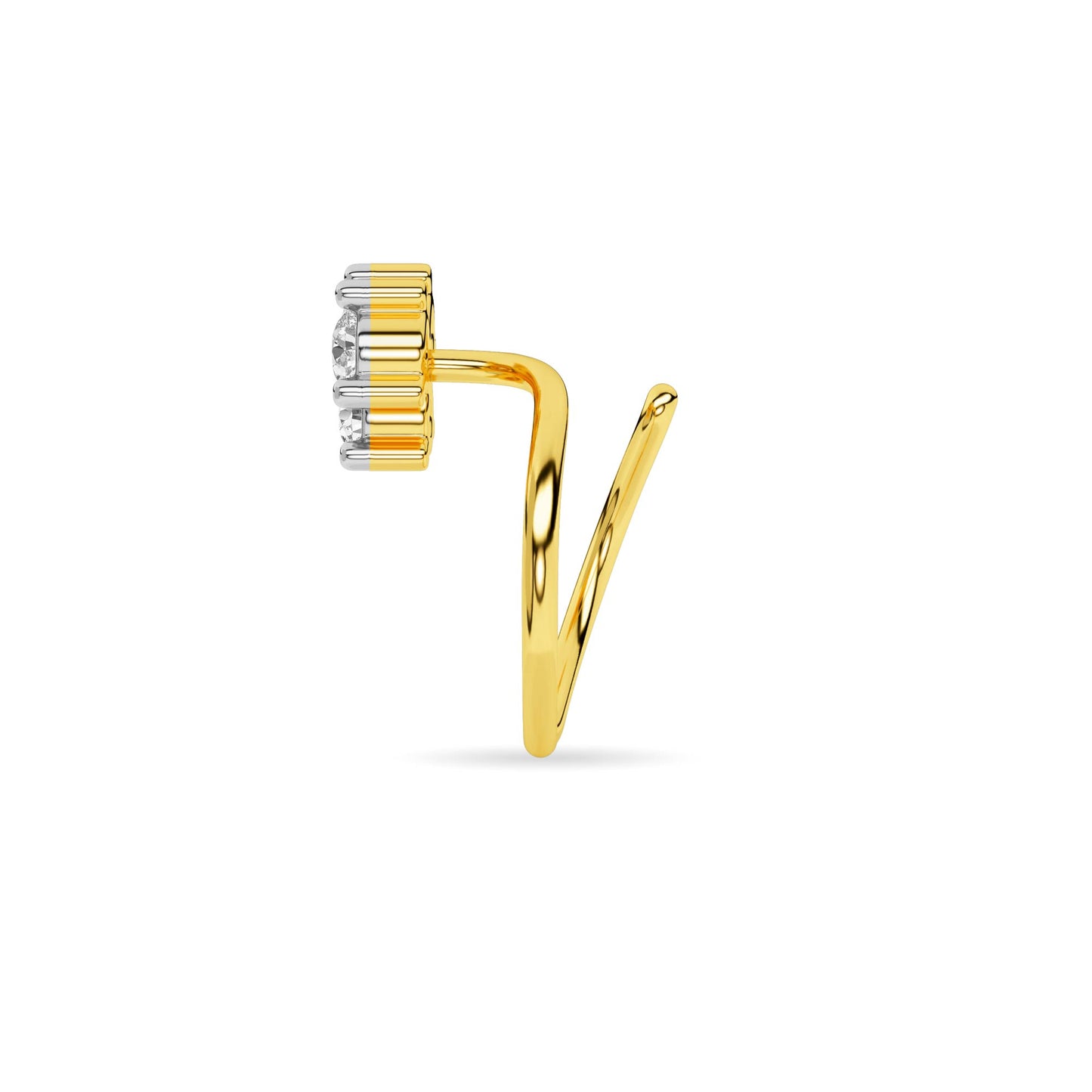 14KT Yellow Gold Diamond Nosepin NP0040