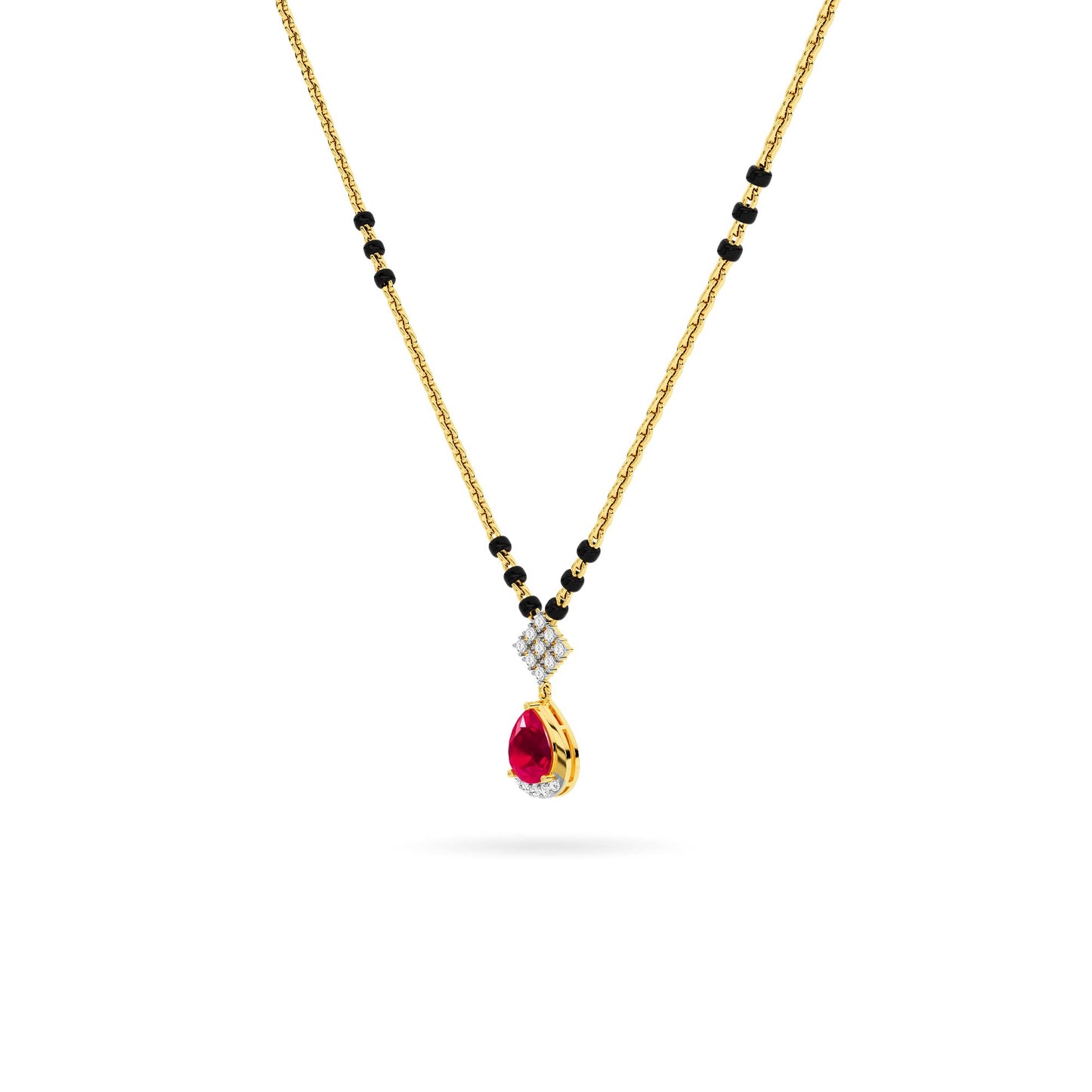 14KT Diamond Mangal Sutra PD00313