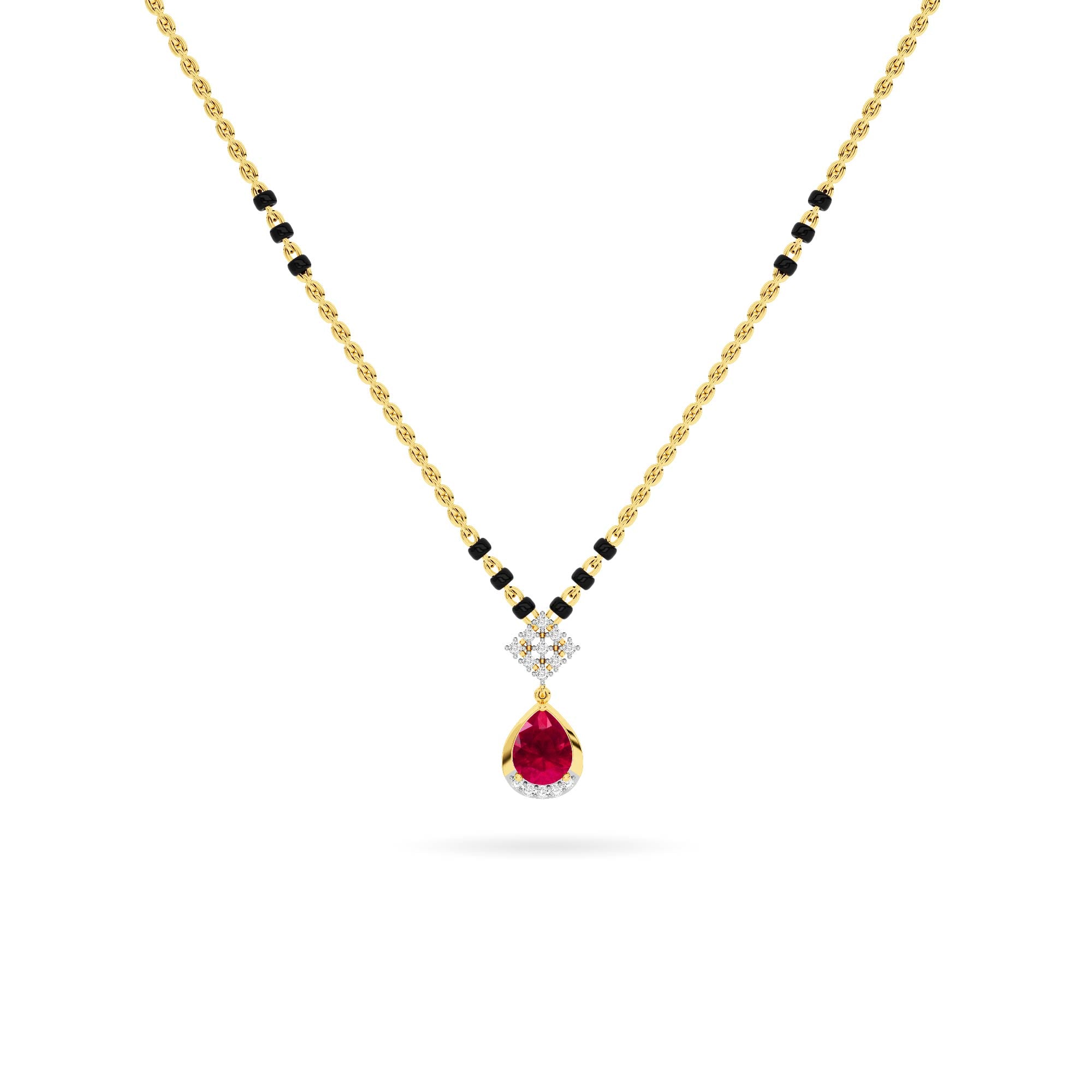 14KT Diamond Mangal Sutra PD00313