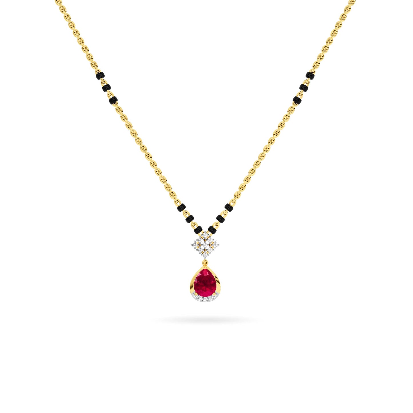 14KT Diamond Mangal Sutra PD00313