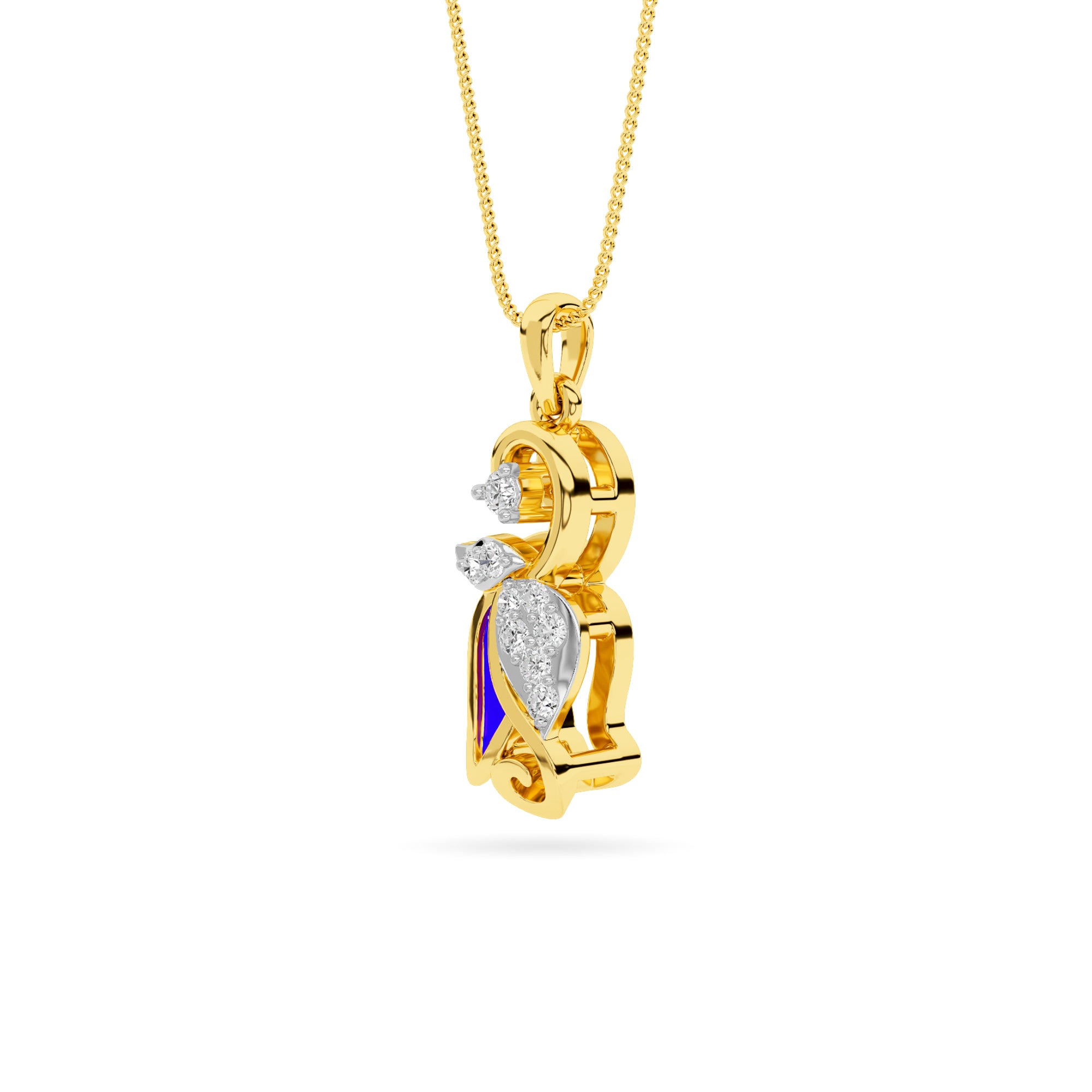 14KT Diamond Pendant PD00179