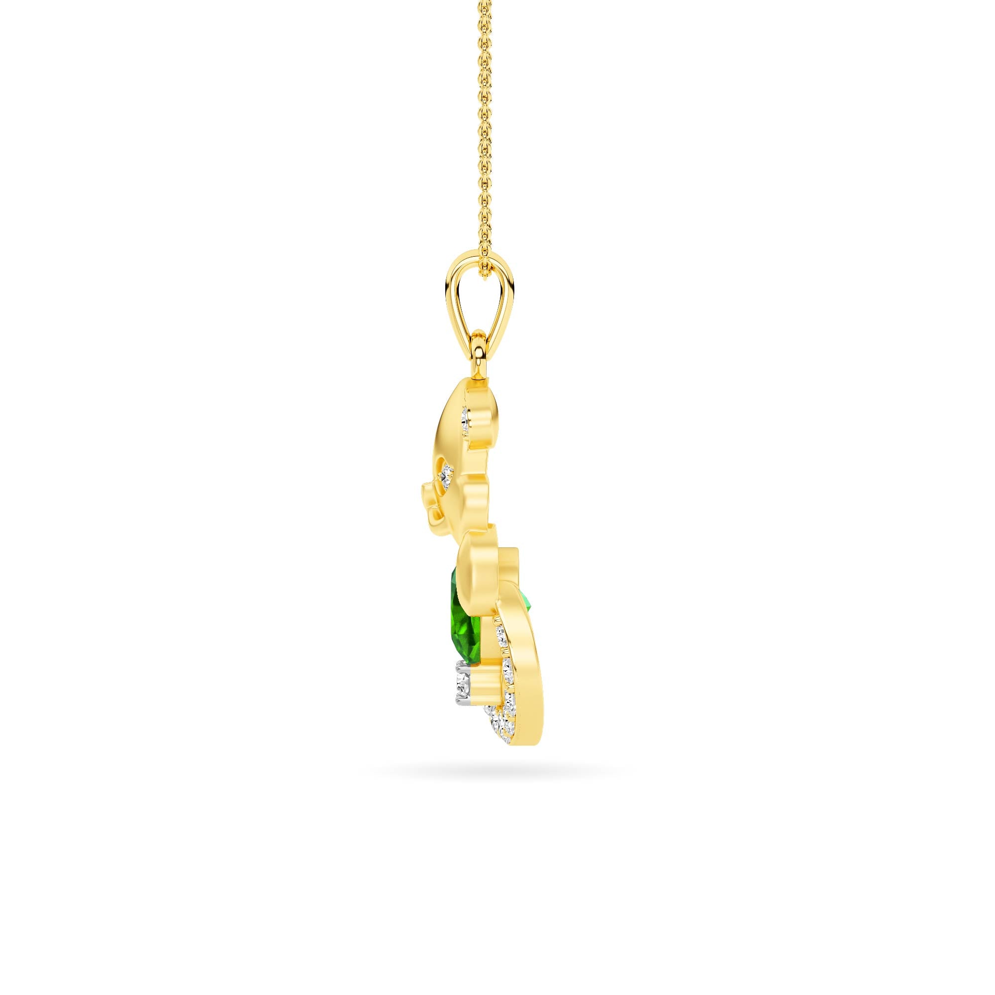 14KT Diamond Pendant PD00256