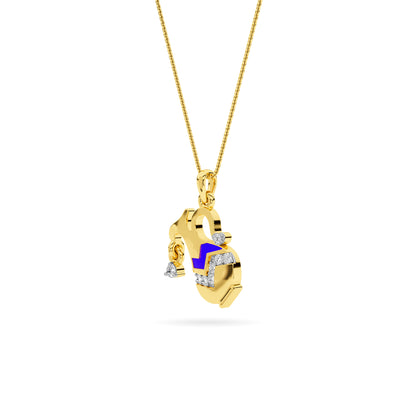 14KT Diamond Pendant PD00136