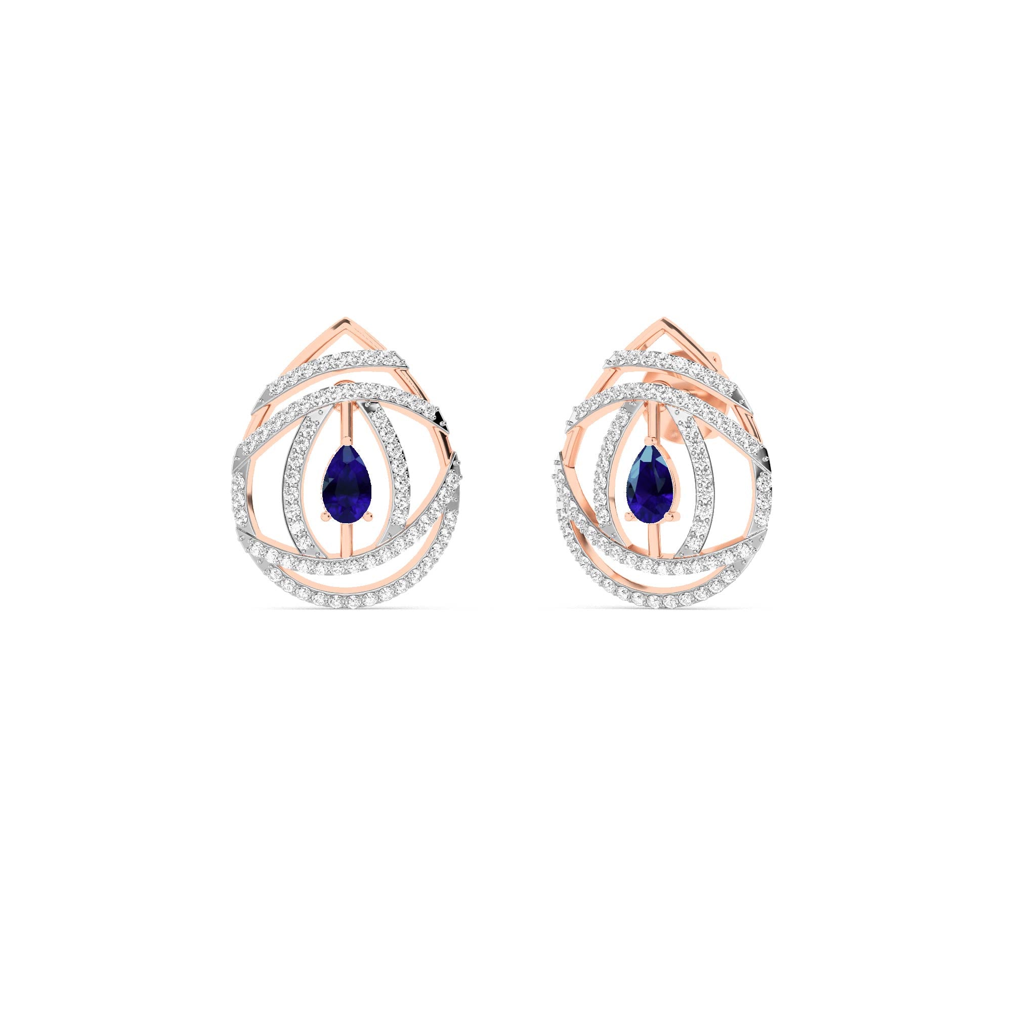 18K Rose  Gold  Diamond ER00170