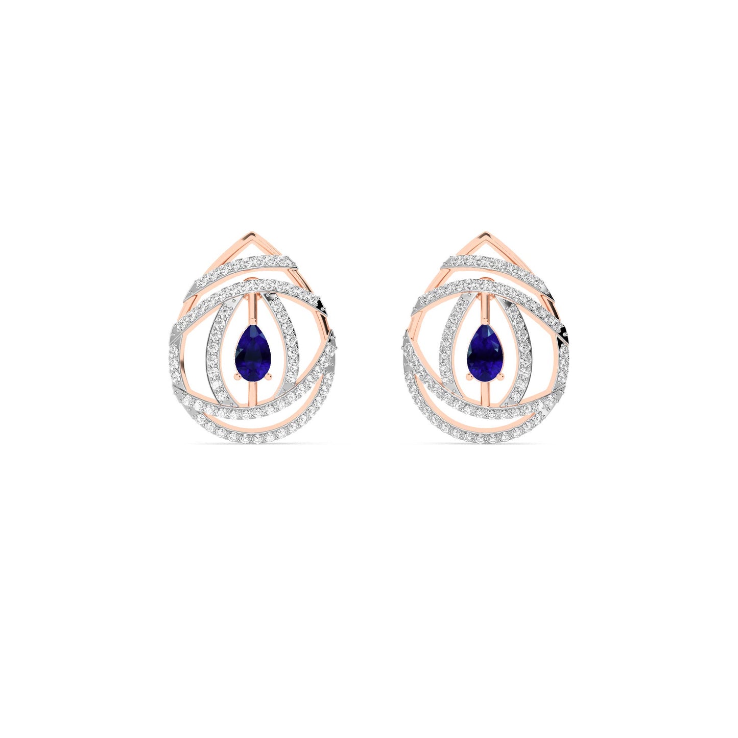 18K Rose  Gold  Diamond ER00170