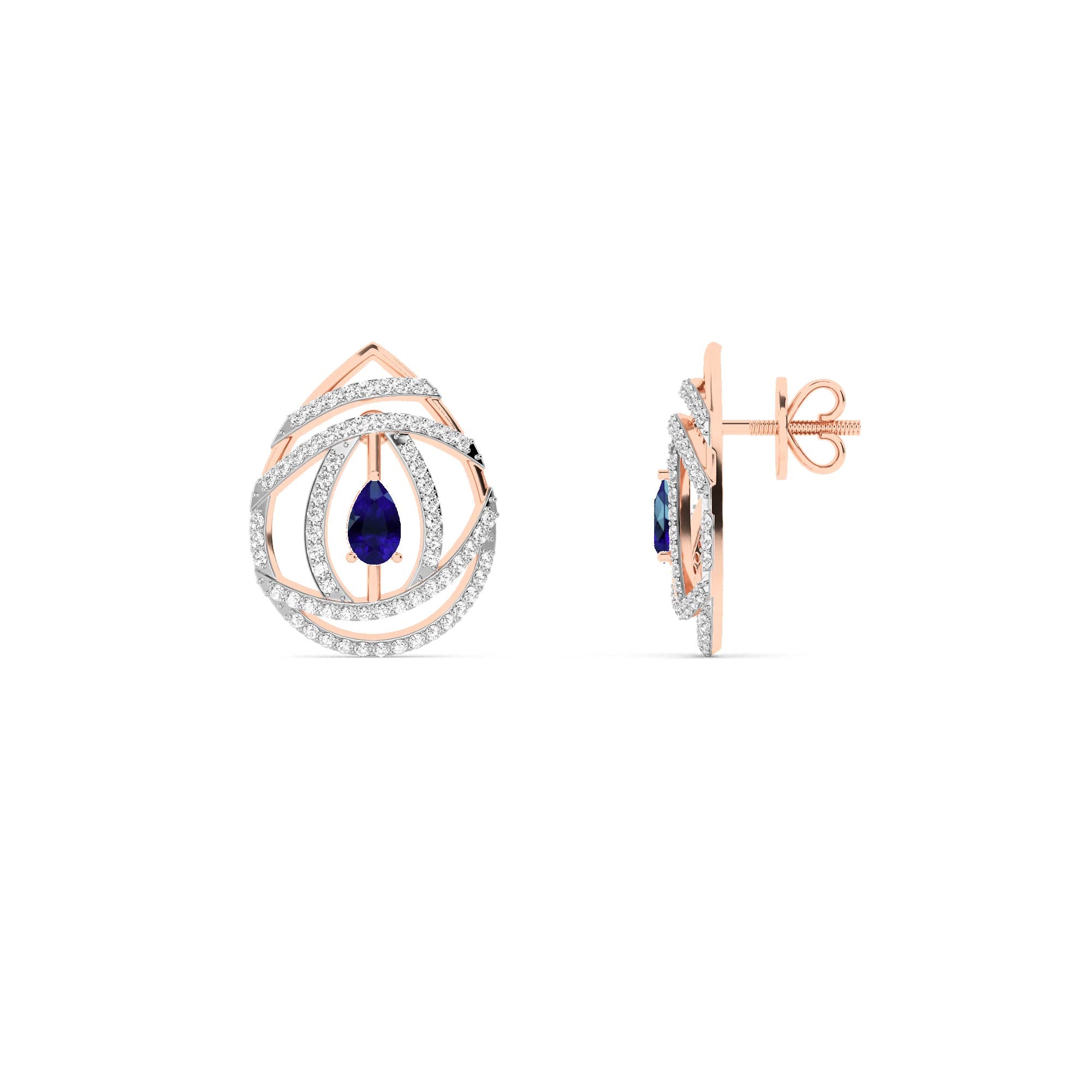 18K Rose  Gold  Diamond ER00170
