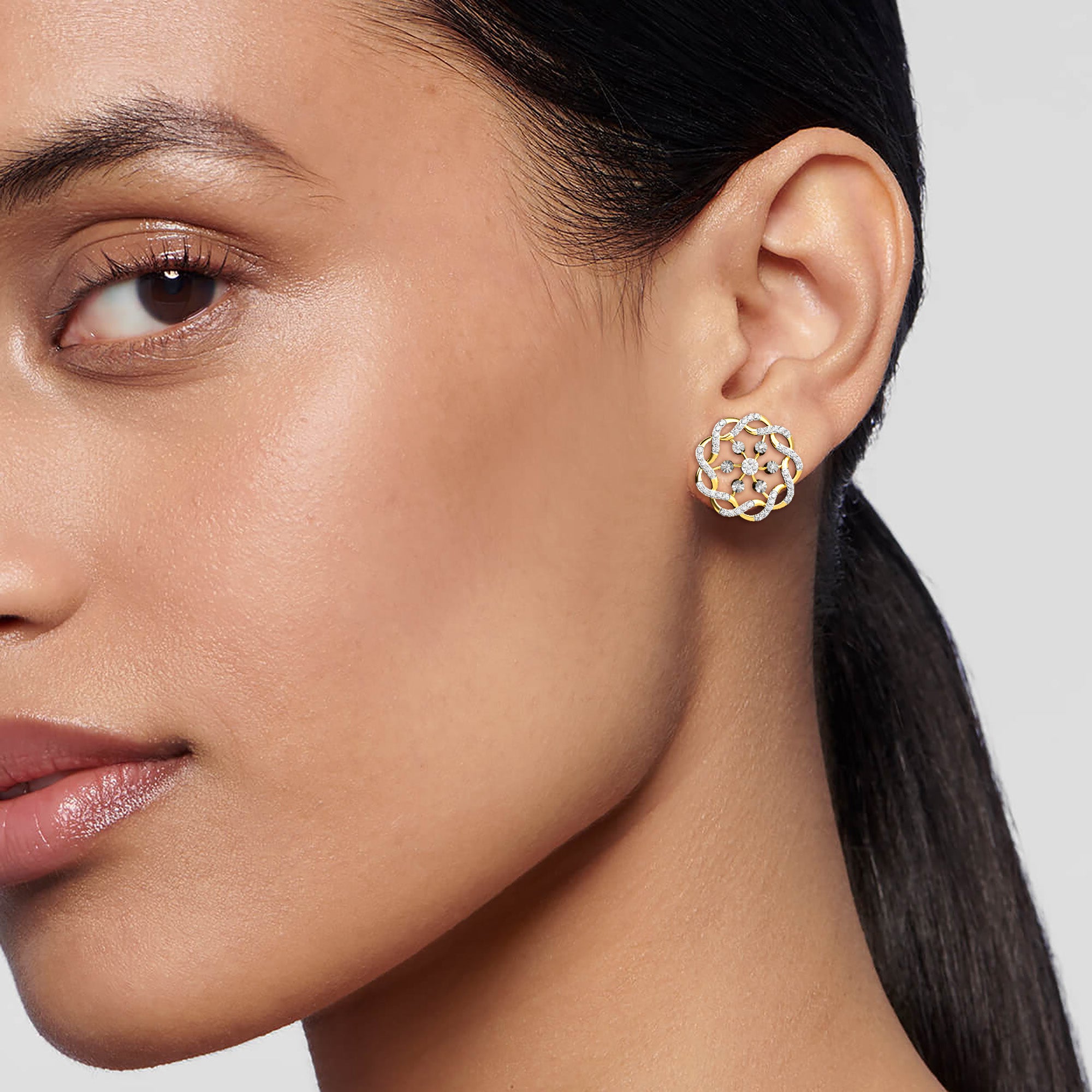 18KT Diamond Earring ER00305