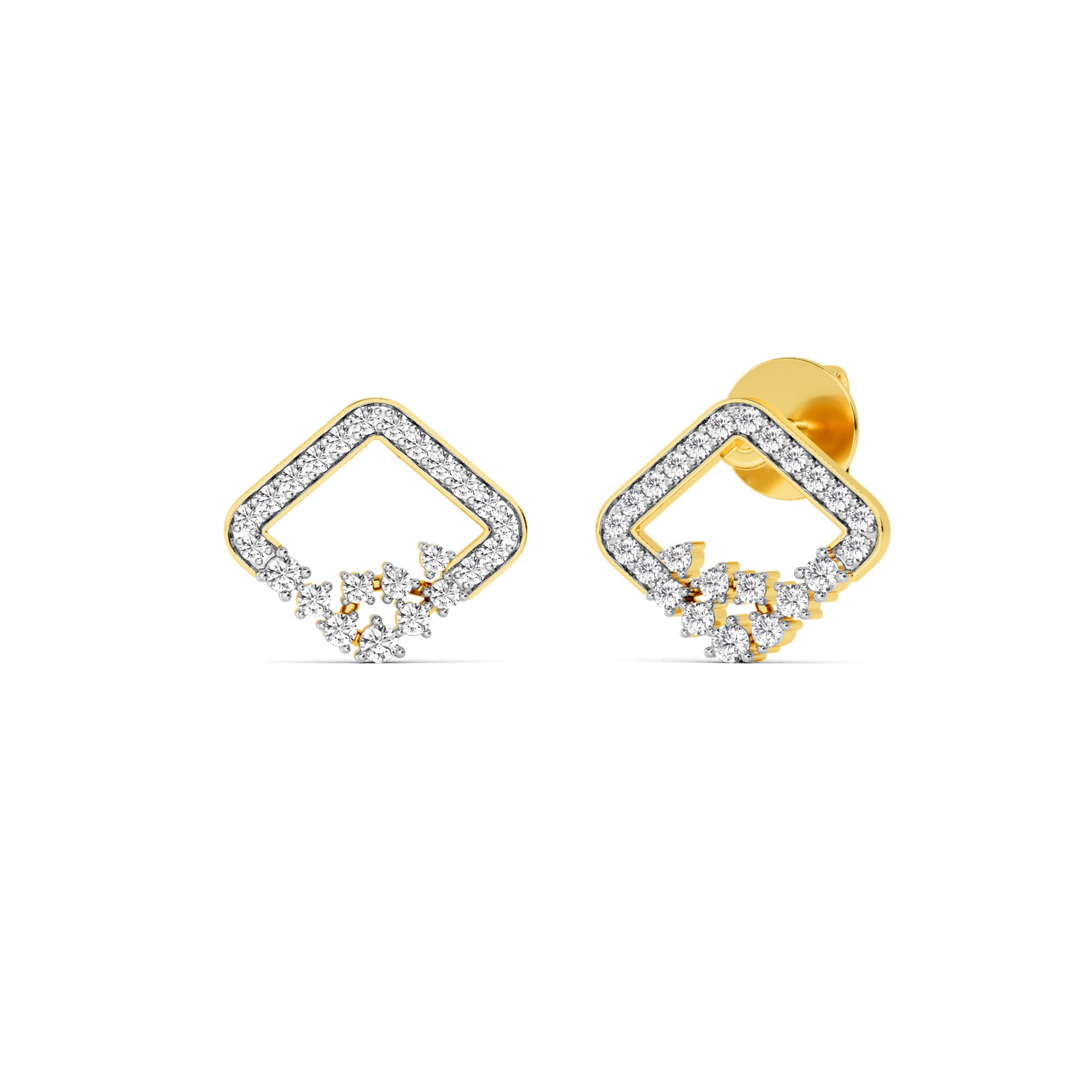 18KT Yellow Gold  Diamond ER00150