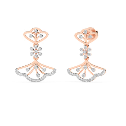 18K Rose Gold  Diamond ER00178
