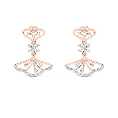 18K Rose Gold  Diamond ER00178