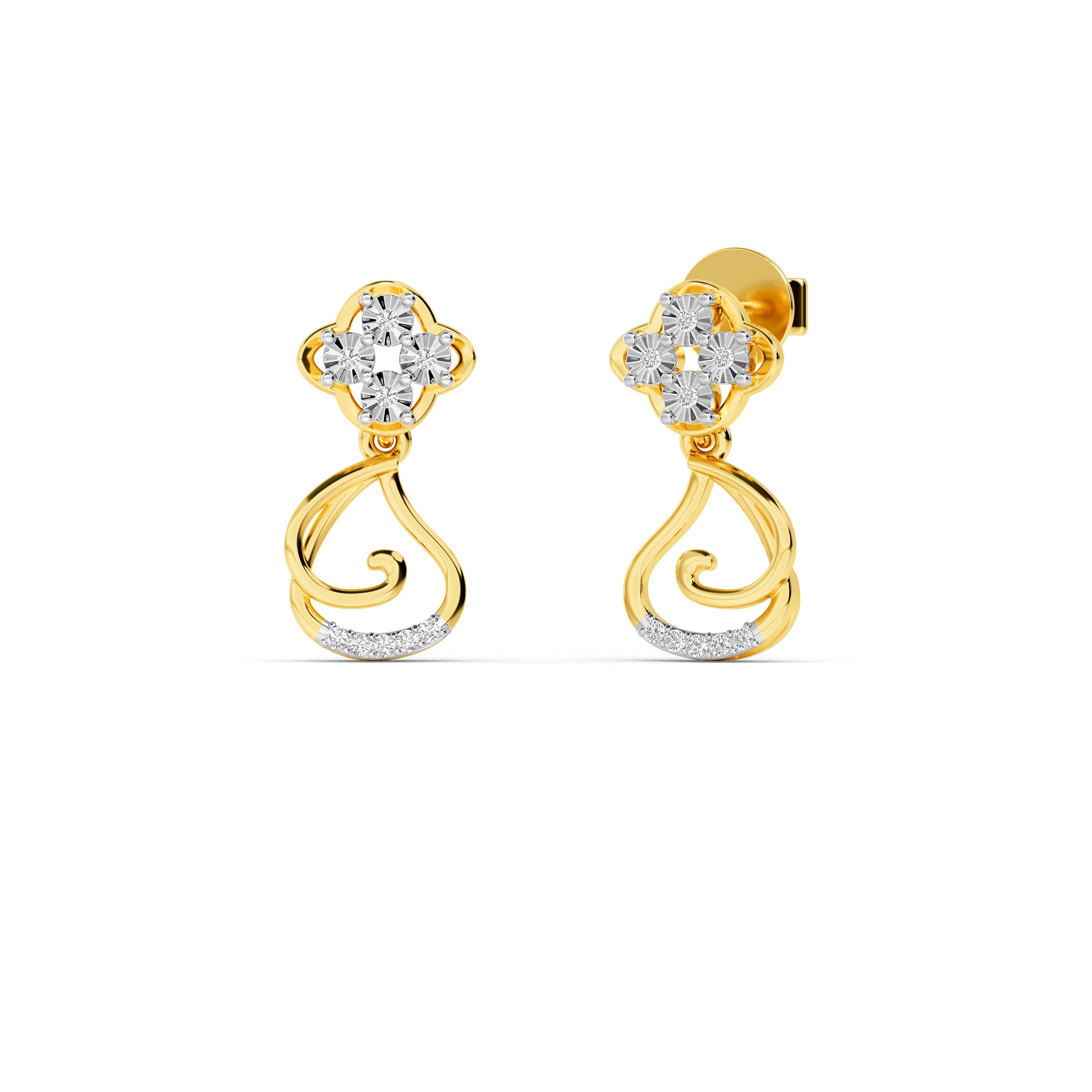 14KT Diamond Earring ER00550