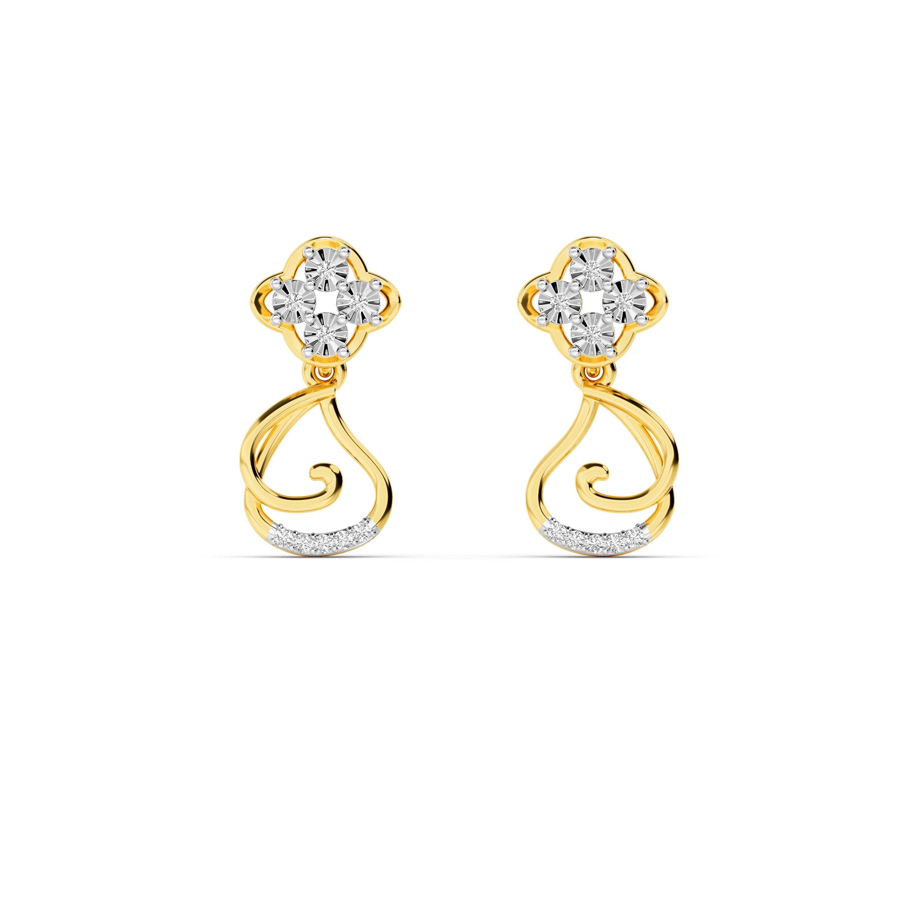 14KT Diamond Earring ER00550