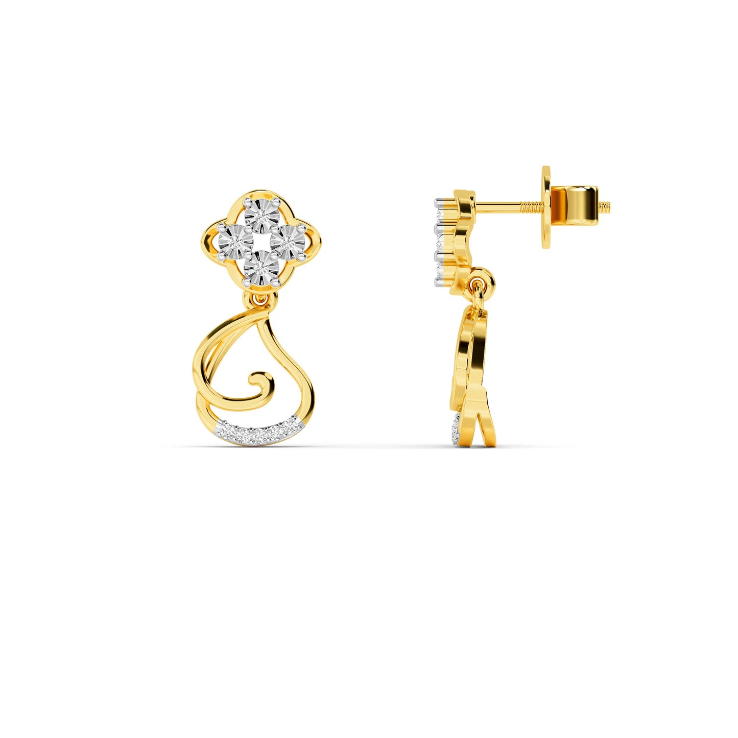 14KT Diamond Earring ER00550