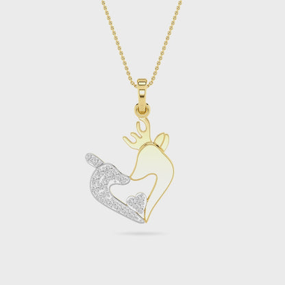 14KT Diamond Pendant PD00284