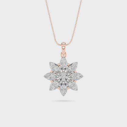 18KT Yellow gold ladies pendant PD00347