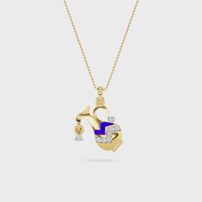 14KT Diamond Pendant PD00136